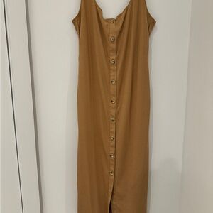 Button midi dress